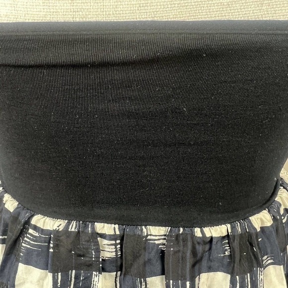 Theory Black Navy White Tank Dress OS One Size Checkered - Picture 11 of 11